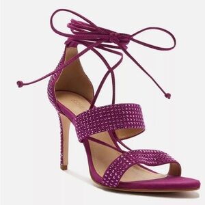 SCHUTZ Purple Strappy Heels